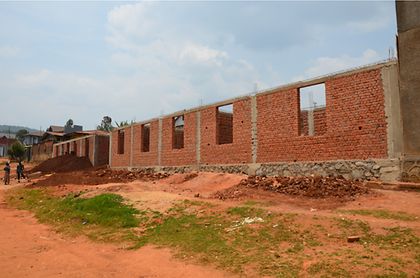Clinic Extension, bare brickwork